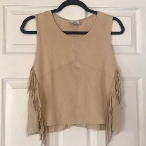 Zara fringe tank top